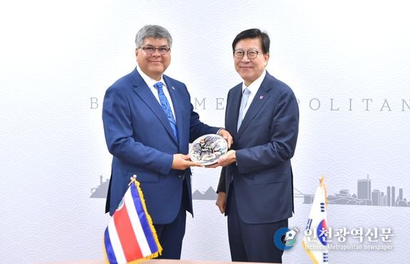 박형준 부산시장, 주한코스타리카대사 접견