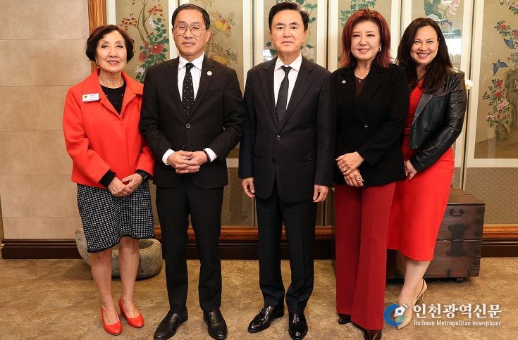 미국 출장 김태흠 지사, 오렌지카운티 한인정치인과 간담