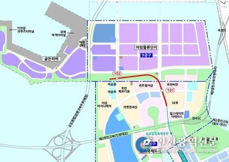 본 노선도는 검토노선으로 향후 기본계획 시 변경될 수 있음