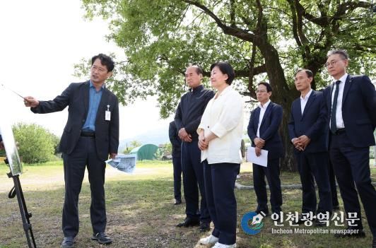 송미령 농림축산식품부 장관, 상주 농촌공간정비사업 현장 점검