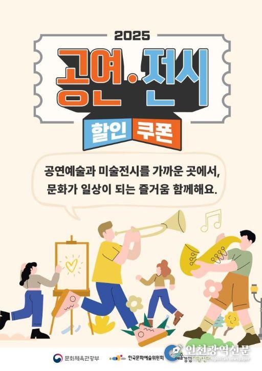 ‘2025 공연‧전시 할인권 지원’ 포스터