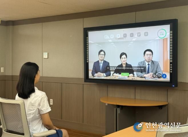 PEN AI를 이용한 모의면접 모습