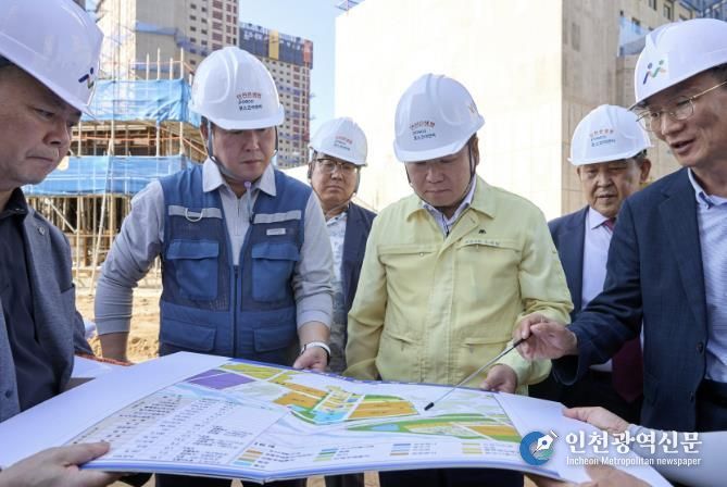 오세현 아산시장 탕정지구 도시개발사업 현장 점검