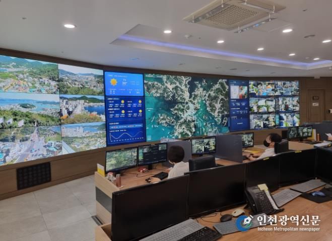 안전하고 따뜻한 추석, 통영시가 함께합니다 1(통합관제센터).