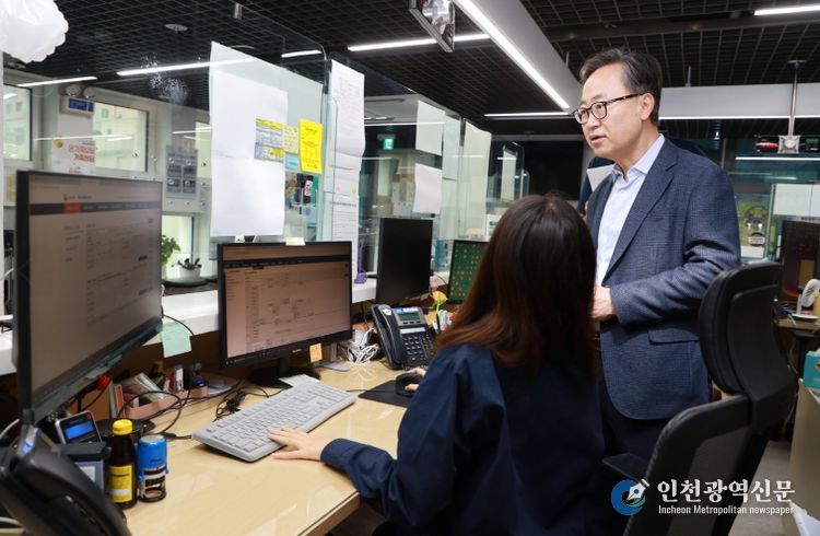 유성훈 금천구청장, 국가정보자원관리원 화재 관련 현장 상황 살펴