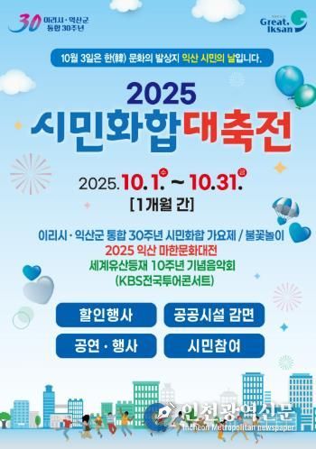 익산시, '시민화합대축전' 열기 이어간다