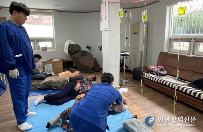 백아도 찾아 도서주민 무료진료