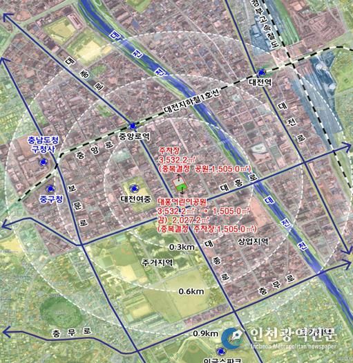 상생주차장 위치도