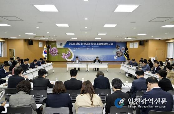 영덕군 2026년도 전략과제 발굴을 위한 주요 업무보고회.
