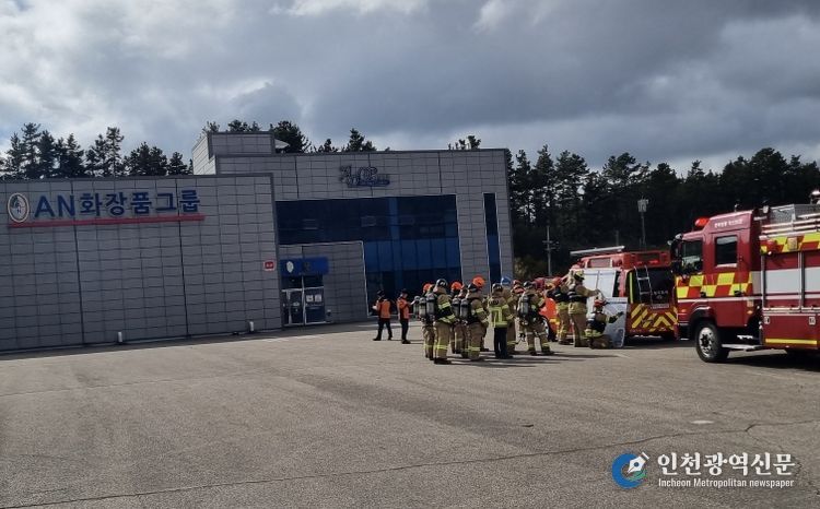 충북형 화재진압 전술 훈련