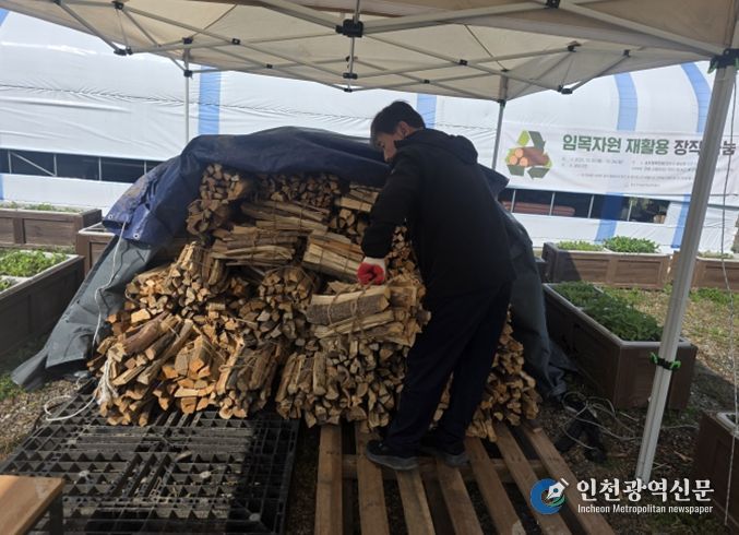 연수구시설안전관리공단, ‘임목자원 재활용 장작 나눔’으로 ESG 실천