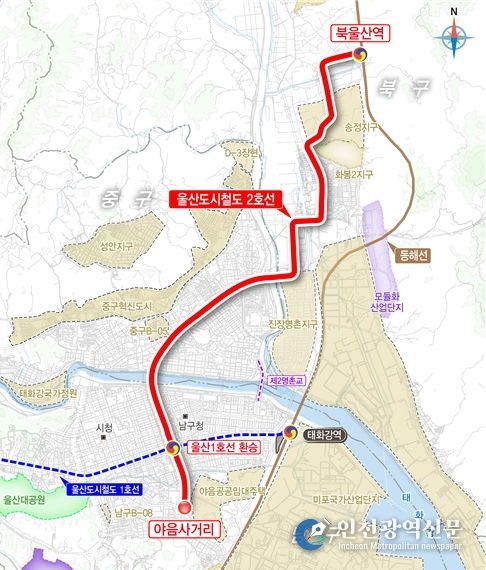 도시철도 2호선 노선도