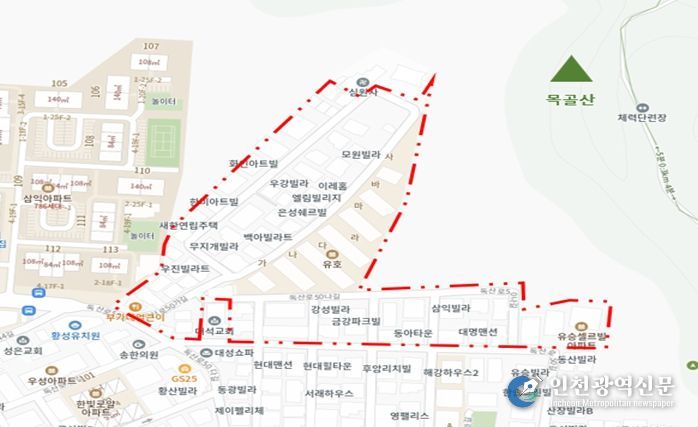 2025년 제5차 주택재개발 후보지 선정구역(금천구 시흥4동 1 일대)