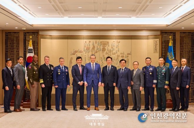 피트 헤그세스 미 전쟁부 장관 예방(대통령실)