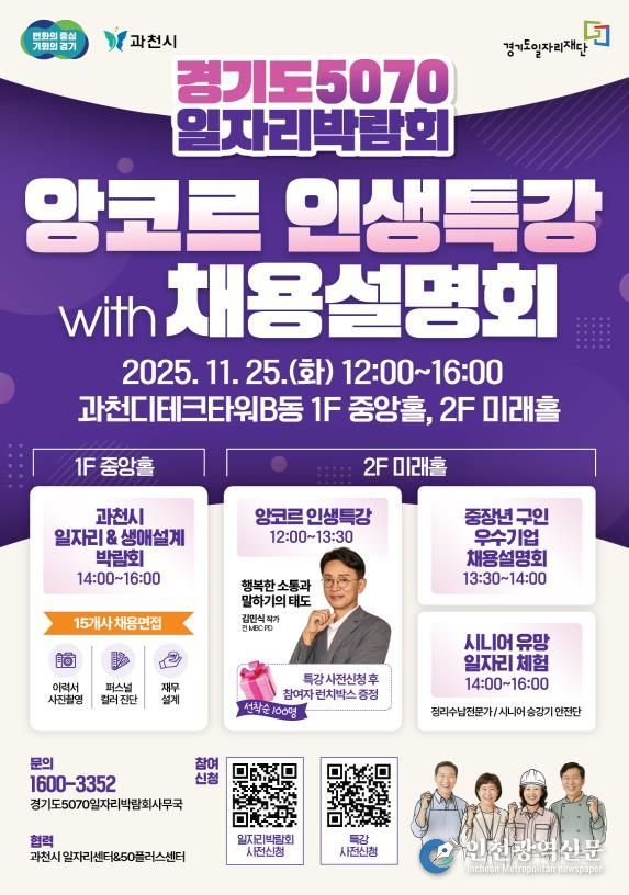 경기도5070일자리박람회 포스터