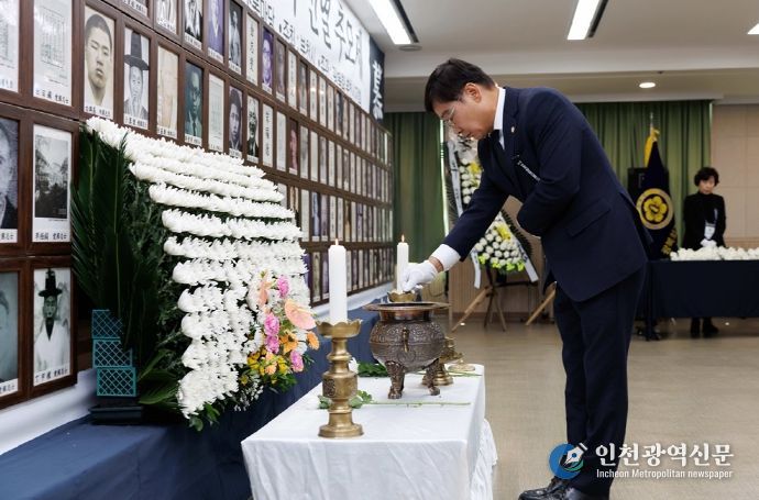 김병전 의장, 항일독립유공자 선열 추모제 참석…“선열들 남기신 가치·정신 지키겠다”