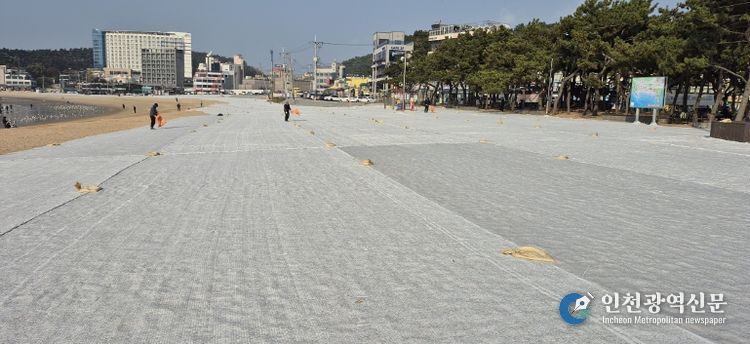 2025년 을왕리 해수욕장 비사방지막 설치