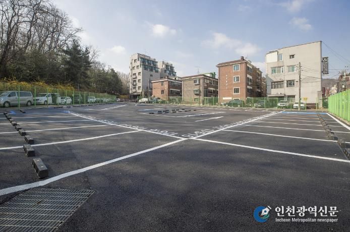 양천구, 신월7동 자투리땅 주차장 조성 후 모습