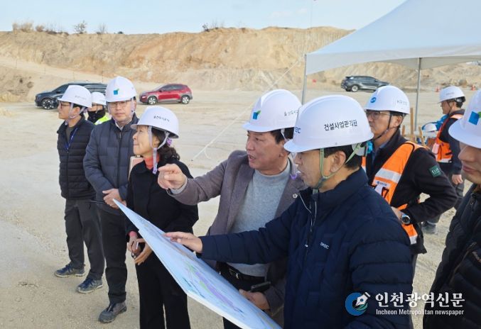 홍유준 문화복지환경위원장, 울산미포국가산업단지(미포지구) 개발사업 현장 방문