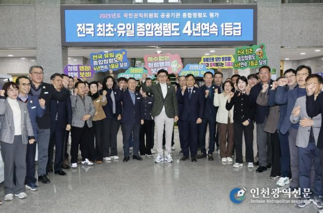 보성군, 2026년 ‘청렴·민생·관광’ 3대 분야 ‘완성의 해’ 선언_보성군이 국민권익위원회에서 주관한‘2025년 공공기관 종합청렴도’평가에서 4년 연속 1등급을 달성했다