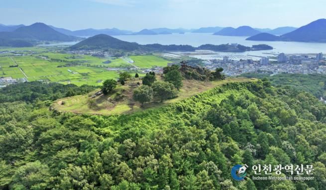 거제 수정산성 전경