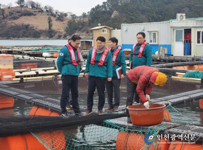 통영해상가두리양식장방문