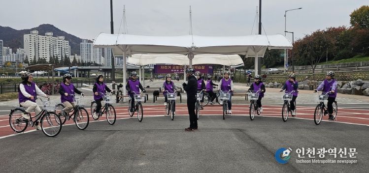 2025년 동대문구 자전거 교통안전 체험교육 모습