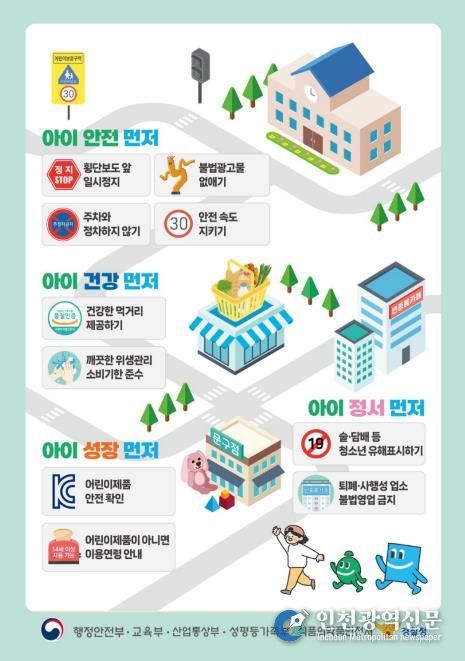 오산시, 신학기 맞아 초등학교 어린이보호구역 불법 주·정차 특별단속 실시