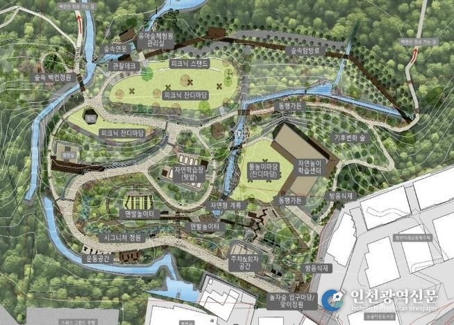 서대문구 백련근린공원 ‘놀자숲’ 조성(안)