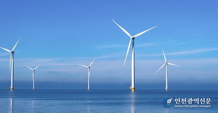 해상풍력 단지 조감도