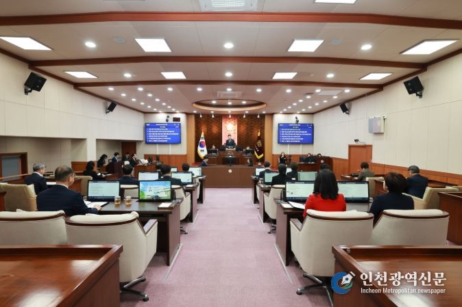 제천시의회 본회의 전경