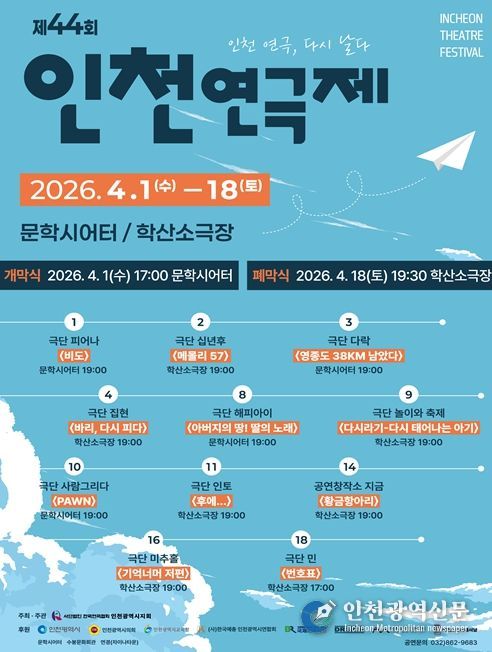 「44회 인천연극제」포스터