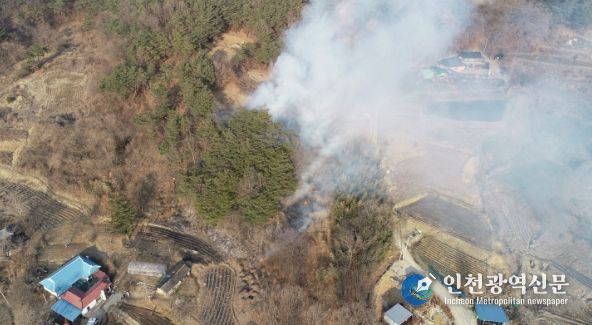 홍성소방서, 봄철 산불 위험 증가‘논·밭두렁 소각 자제’당부