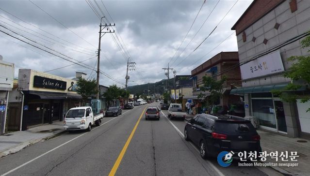 자등리시가지 전선 지중화사업 전 현황사진