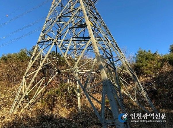 수동고개 송전탑