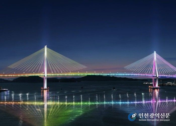 목포대교 경관조명 예상 연출사진