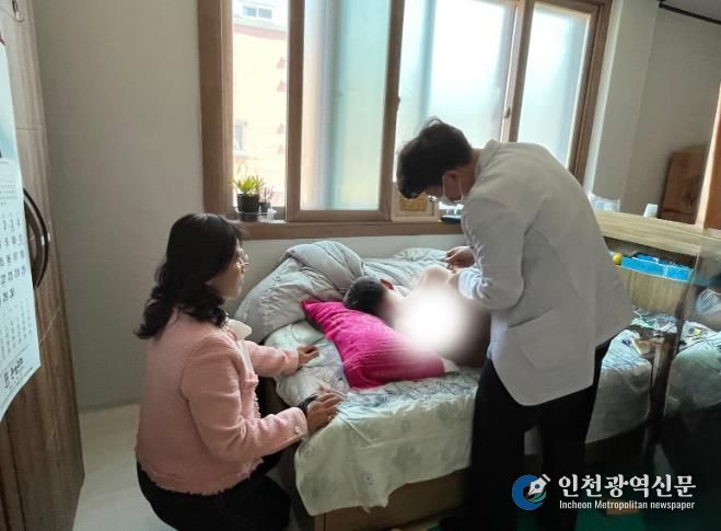 통합돌봄대상자 재거서비스 현장 방문 사진