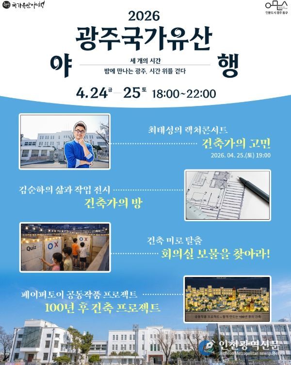 ‘2026 광주 국가유산 야행’서 옛 전남도청 건축 유산 가치 조명