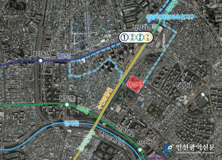 전농12재정비촉진구역 위치도