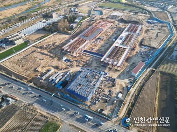 신병대 청주부시장, 농수산물 도매시장 현대화사업 현장 점검(현장사진)